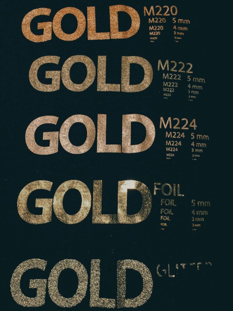 Types of gold